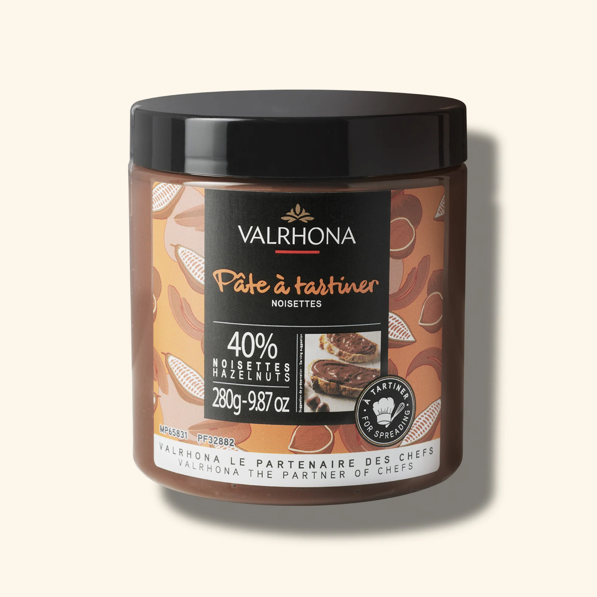 Pâte à tartiner aux noisettes 40% - 280g