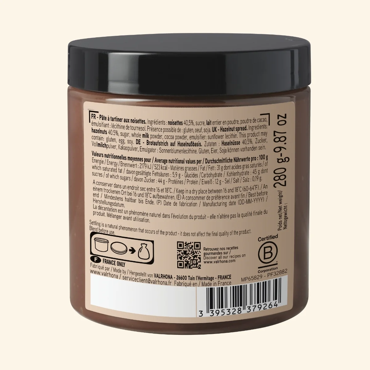 Pâte à tartiner aux noisettes 40% - 280g - Image 5