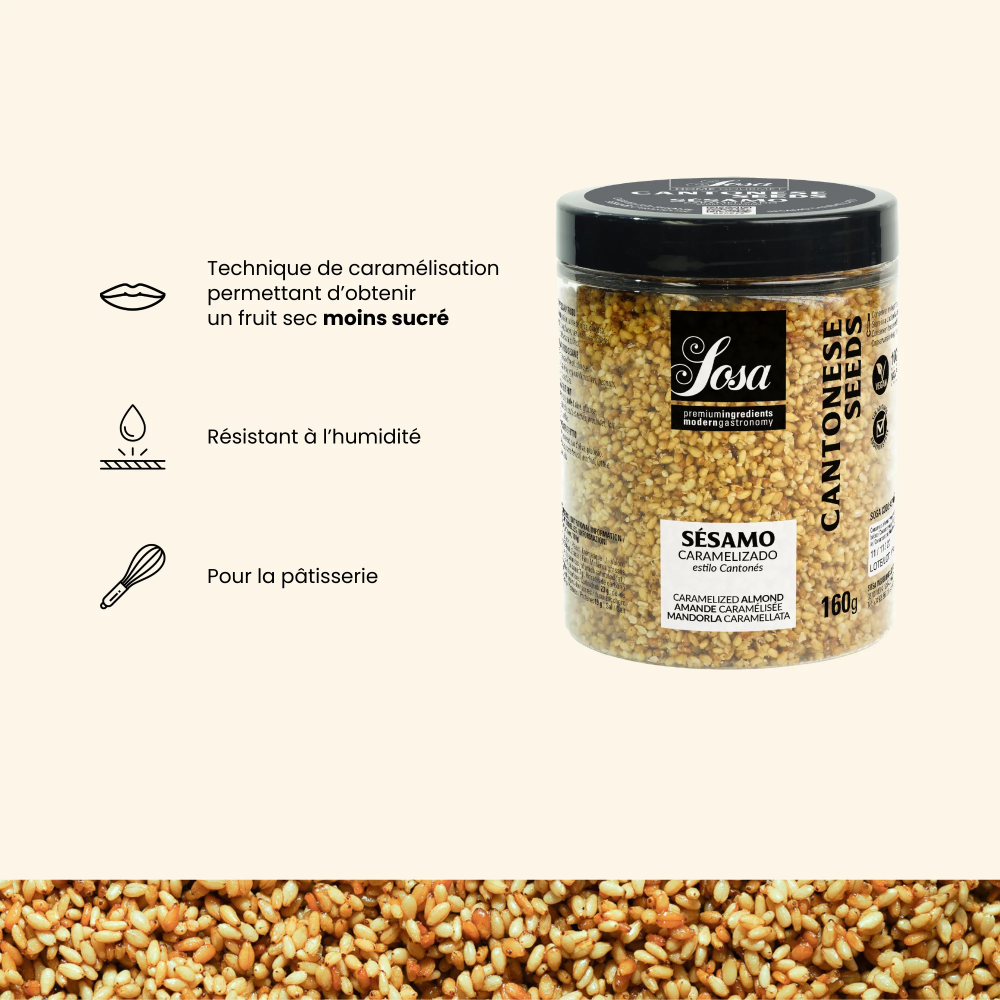 Sésame caramélisé - 160g - Image 3