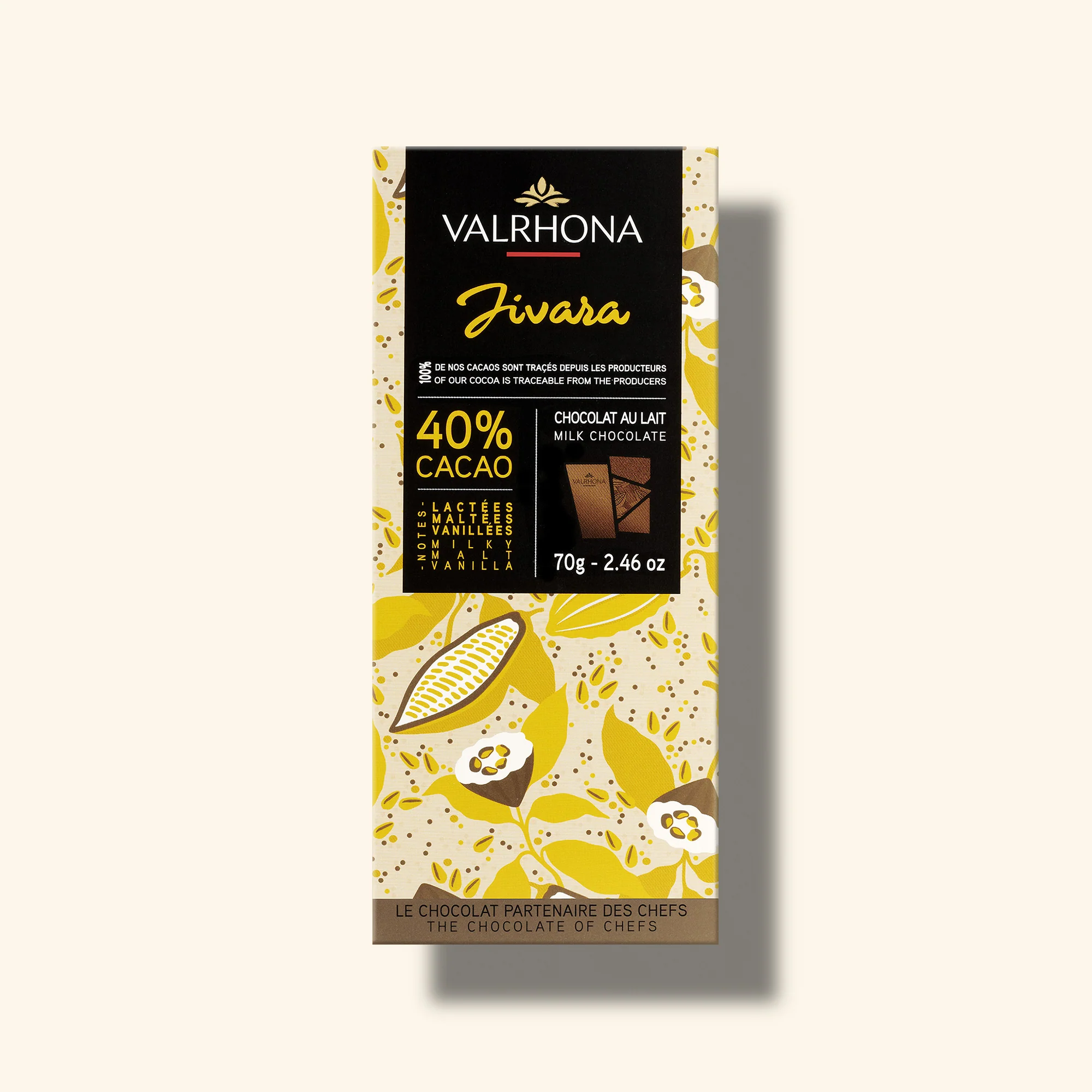 Tablette chocolat au lait Jivara 40% - 70g