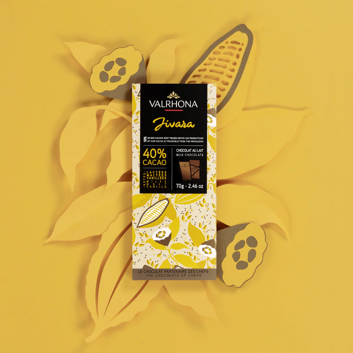 Tablette chocolat au lait Jivara 40% - 70g - Image 3