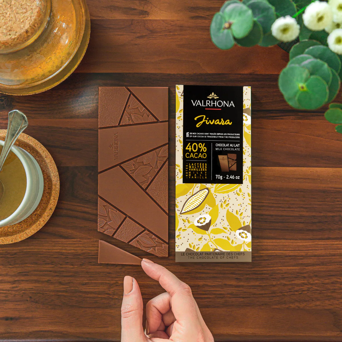 Tablette chocolat au lait Jivara 40% - 70g - Image 4