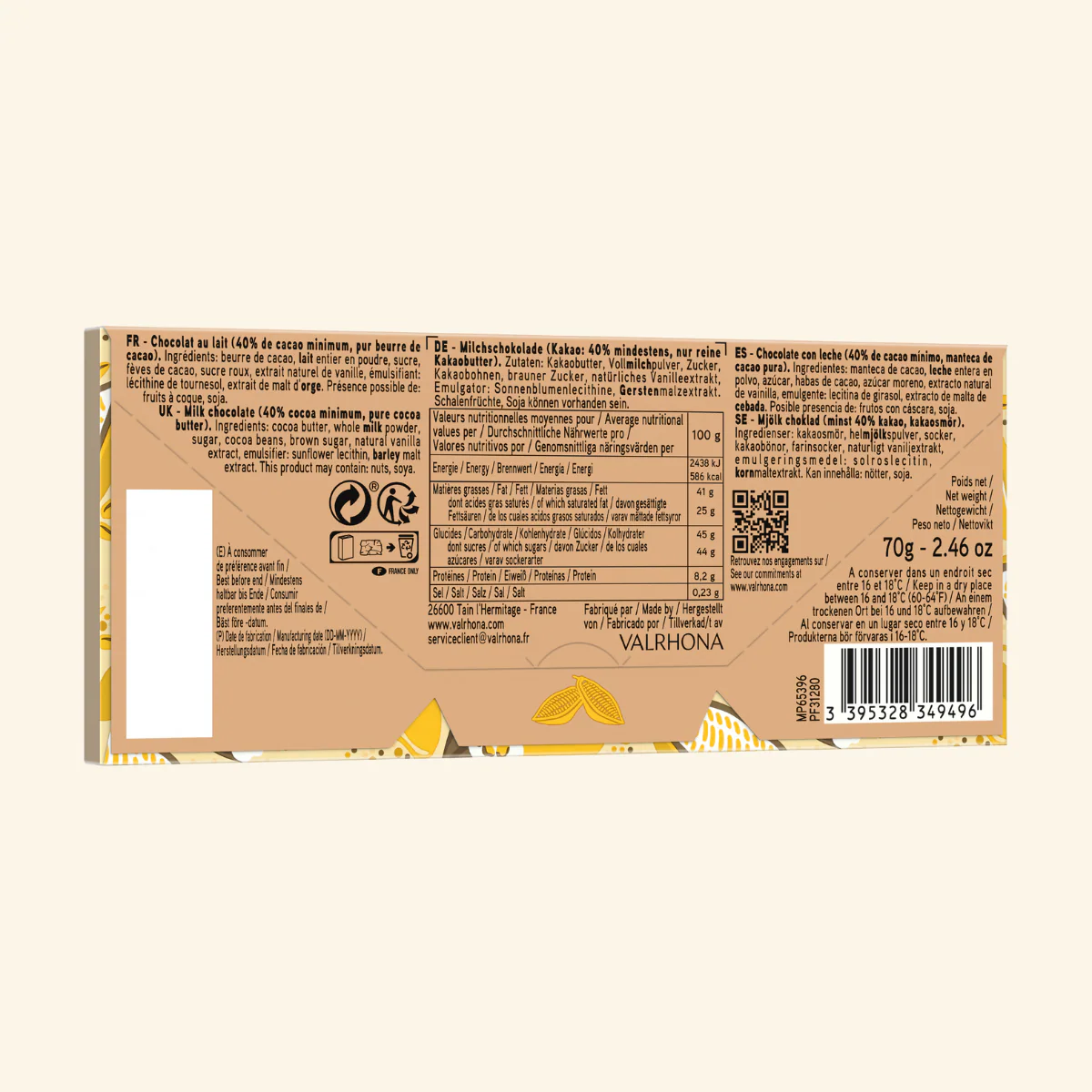 Tablette chocolat au lait Jivara 40% - 70g - Image 6