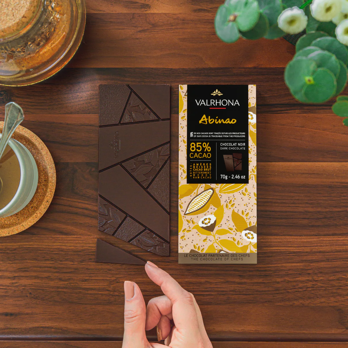 Tablette chocolat noir Abinao 85% - 70g - Image 4
