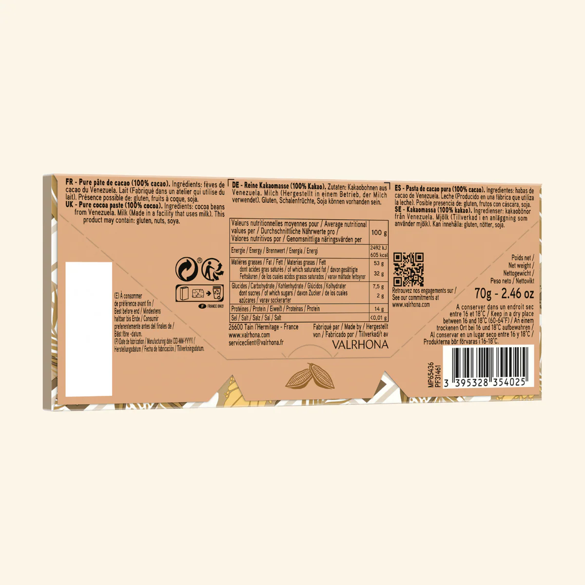 Tablette pure pâte Araguani 100% - 70g - Image 6